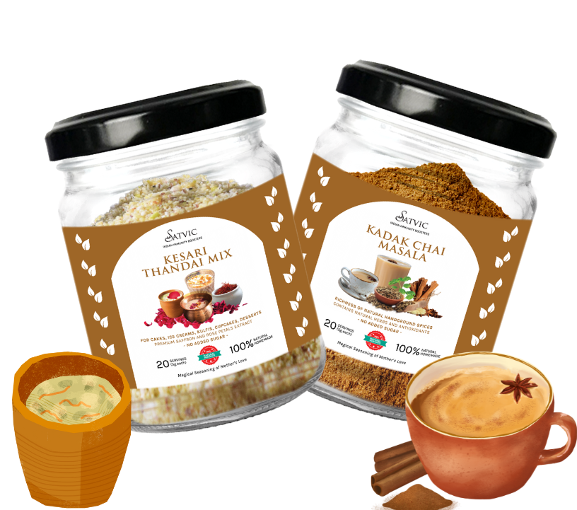 kadak chai kesari thandai by satvic foods
