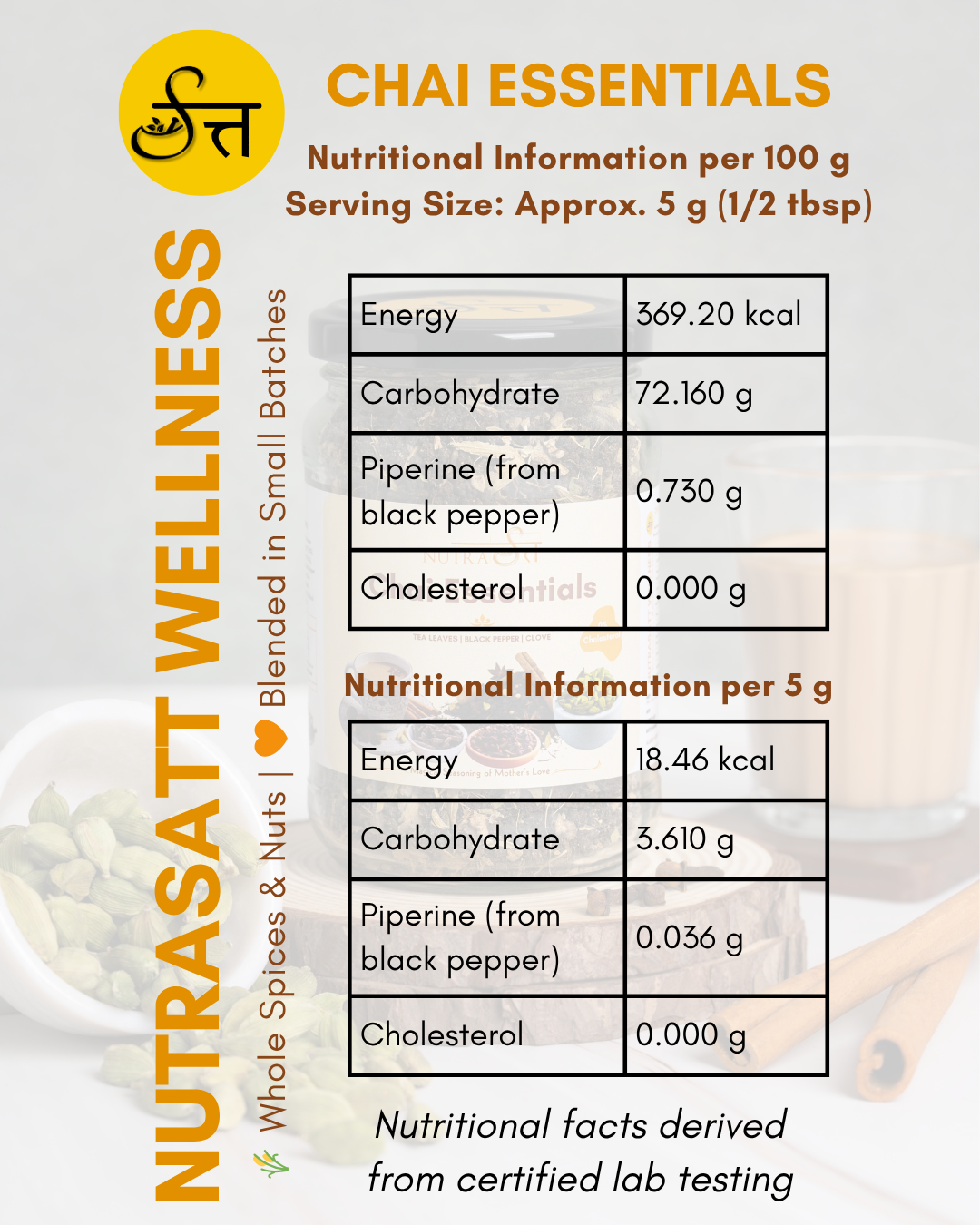 Chai Essentials | Tea Leaves & Spices Blend for Daily Chai